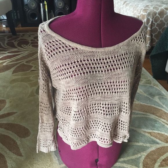 Anthropologie Sweaters - C&C CALIFORNIA//cute linen blend crop sweater S